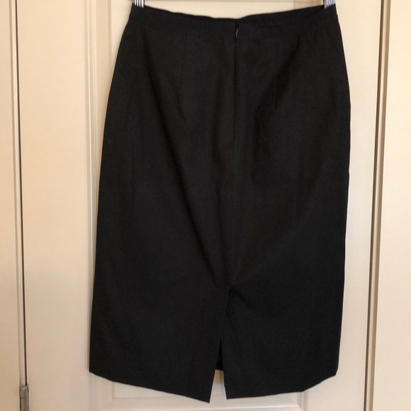 Piazza Sempione black knee-length skirt - Picture 2 of 4